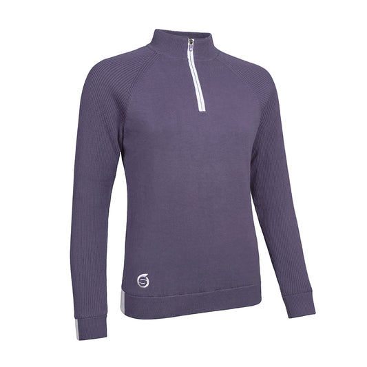 Sunderland Ladies Lined Cotton Sweater - Naturally Soft with Stylish Contrast Accents