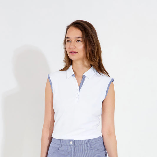 Abacus Ladies DryCool Sleeveless Polo - Chic Comfort on the Course