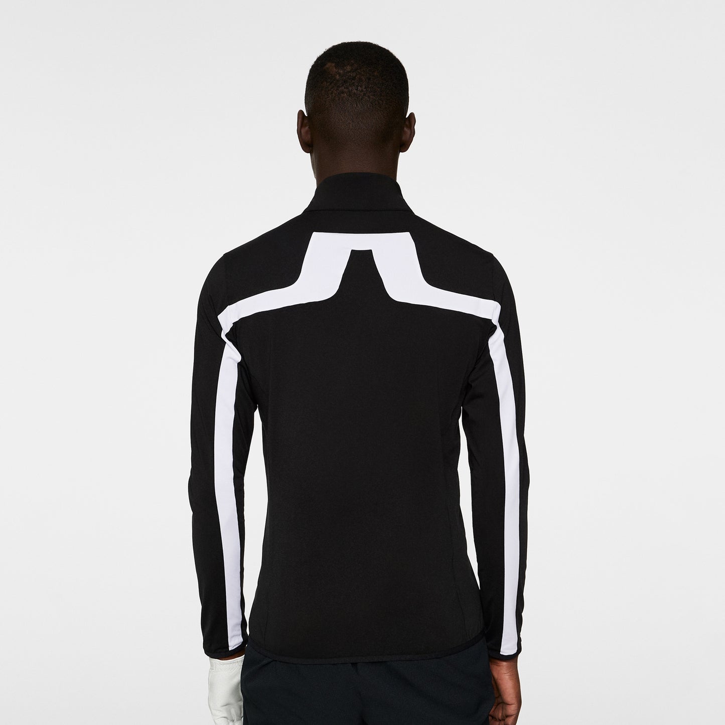 J.Lindeberg Mens Black Mid-Layer Jacket with Contrast Panels