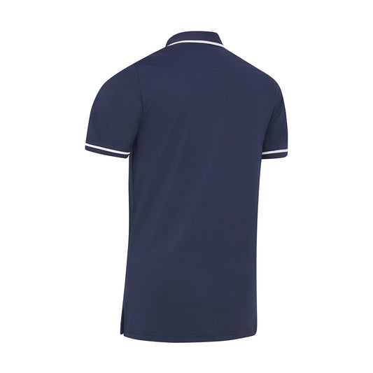 Original Penguin Ladies Piped Short Sleeve Polo in Navy - Last One Small Only Left