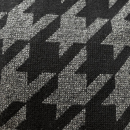 Glenmuir Ladies Black Cashmere Blend Sweater with Lurex Thread and Water Repellent Finish