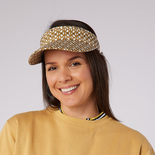 Swing Out Sister Adjustable Visor with Chain Print