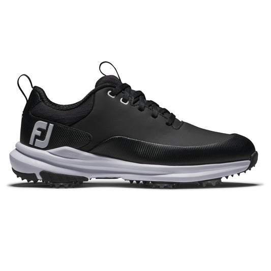 FootJoy Ladies Wide Fit Waterproof Tour Rival Golf Shoe in Black with SoftSpikes