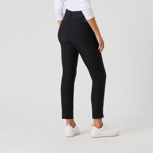 Daily Sports Ladies Pull-On 7/8 Trousers with Super-Stretch Finish in Black
