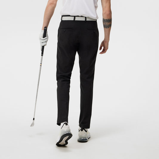J.Lindeberg Mens Black Golf Trousers with Water Repellent Finish
