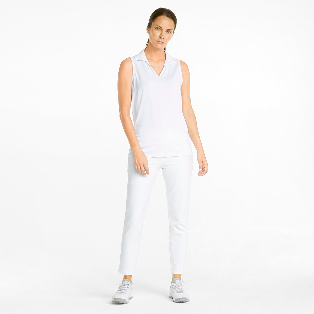 Puma Ladies PWRSHAPE Pull-On 7/8 Trousers in Bright White