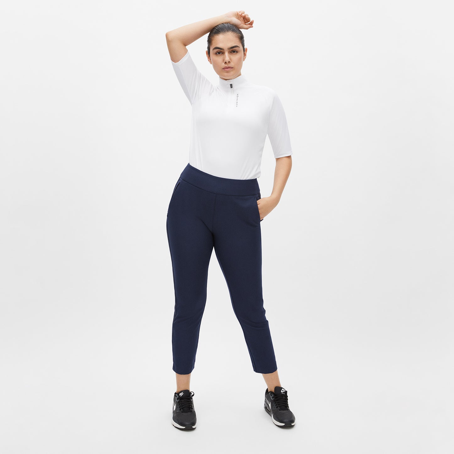 Rohnisch Ladies Navy Pull-On 7/8 Golf Trousers