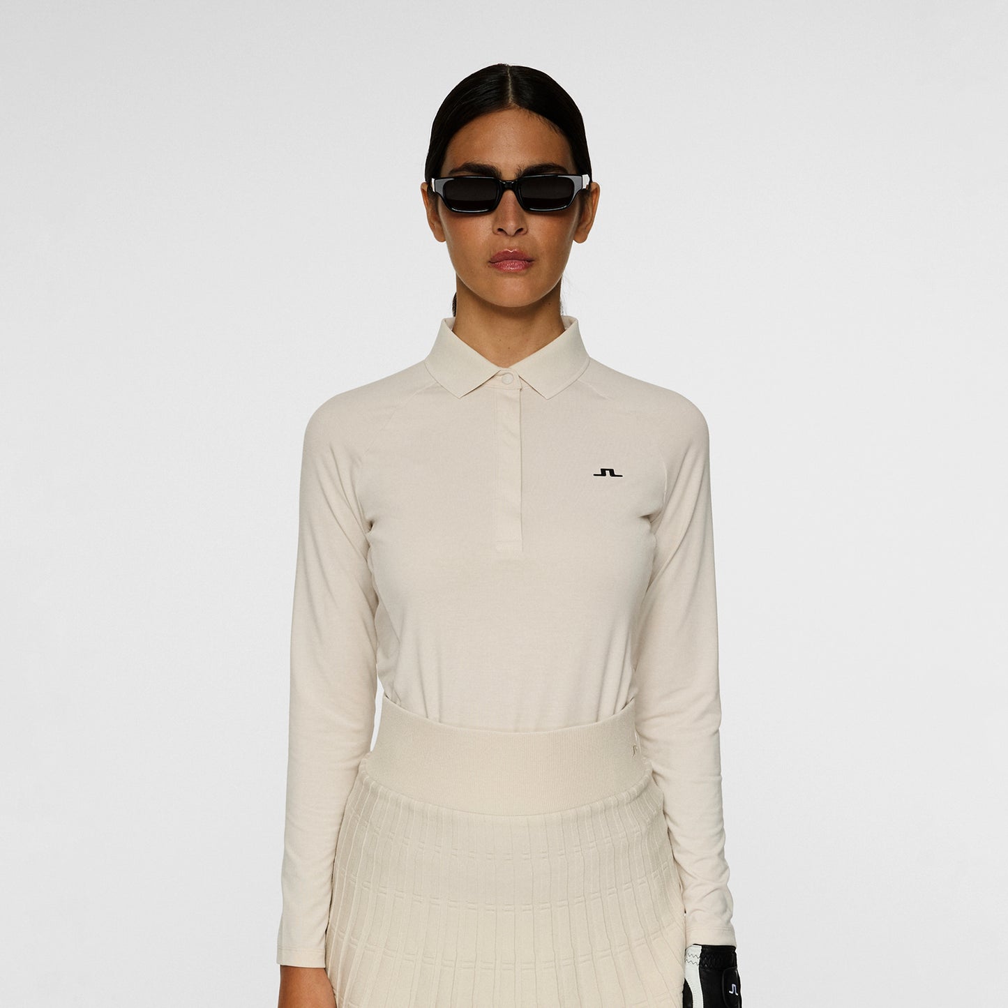 J.Lindeberg Ladies Soft Feel Long Sleeve Polo