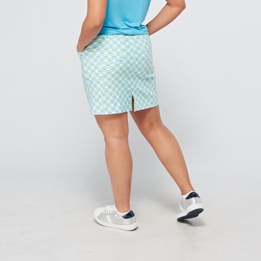 Swing Out Sister Women's Pull-On Skort in Mosaic Pattern