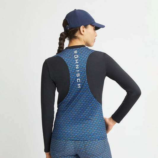 Rohnisch Ladies Black Golf Top with Thermal Brushed Inner