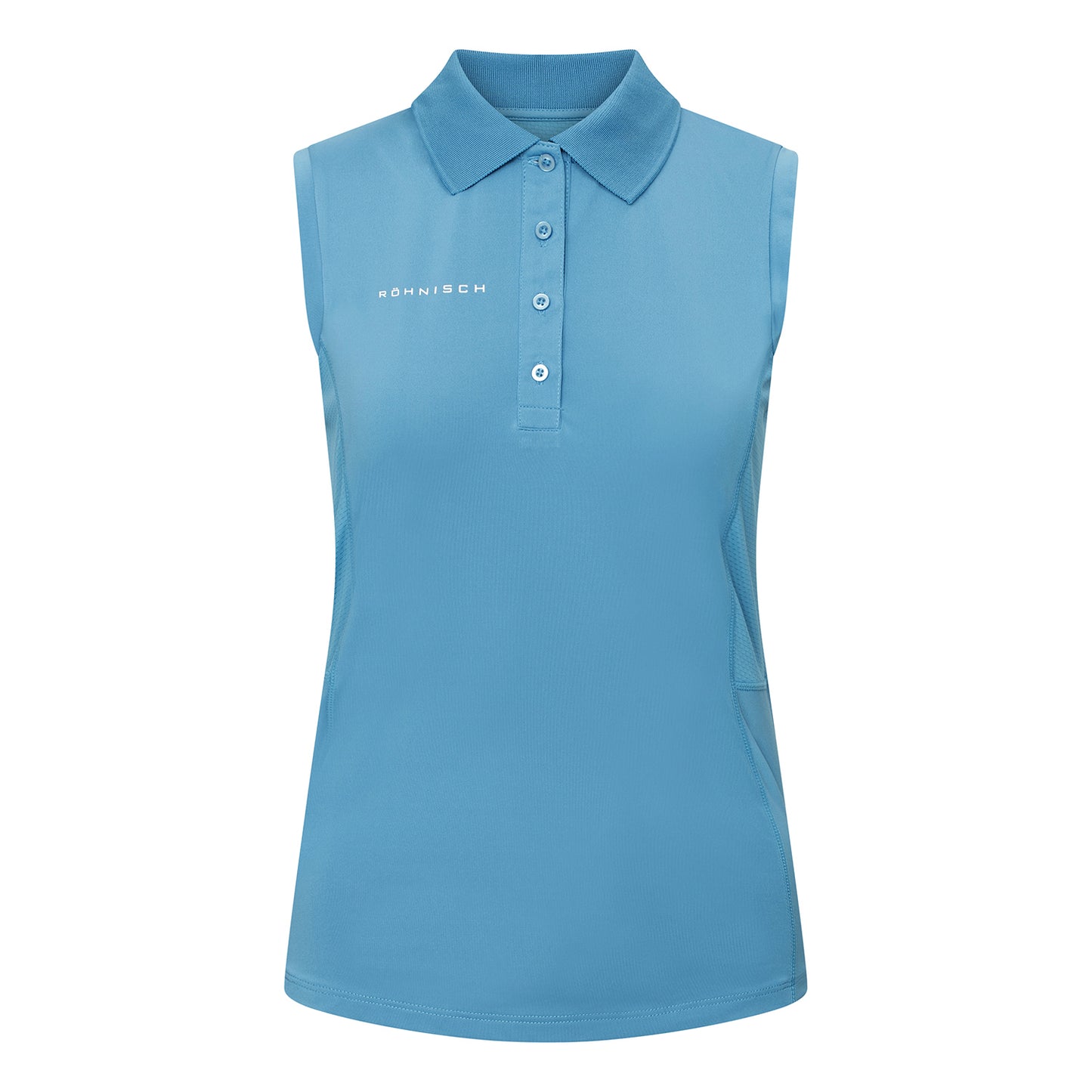Rohnisch Ladies Sleeveless Polo with Textured Panels