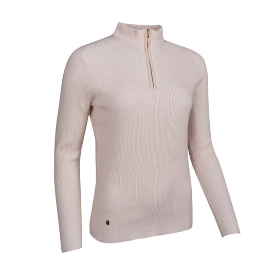 Glenmuir Ladies Two-Tone Ribbed Sweater - Perfect for Year-Round Layering