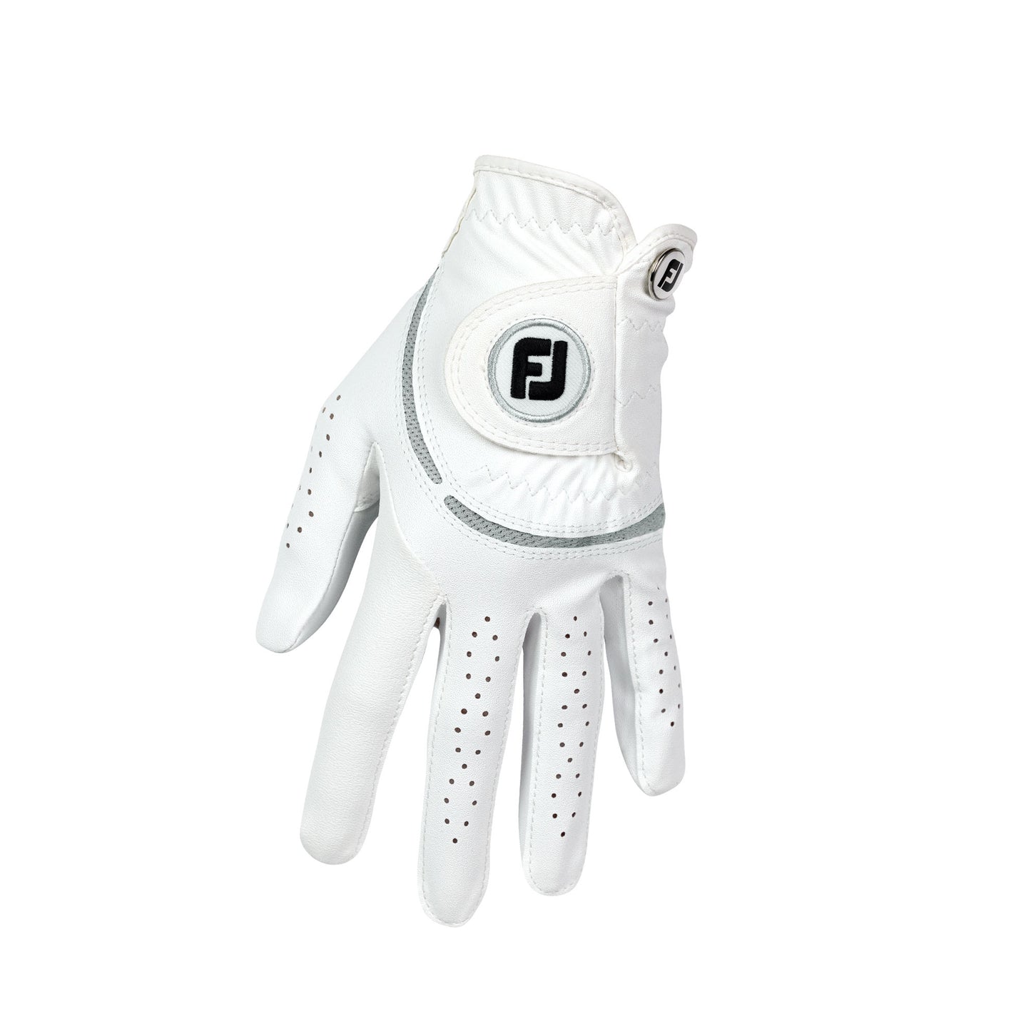 FootJoy Ladies WeatherSof Golf Glove in White & Grey