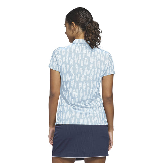 adidas Golf Ladies Short Sleeve Jacquard Polo with Innovative Technology for Performance-Driven Elegance