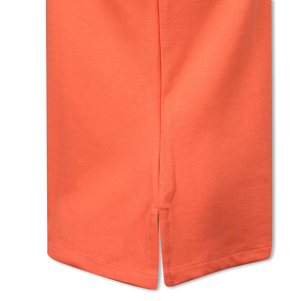 adidas Ladies Go-To Cotton Rich Sleeveless Golf Polo in Coral Fusion