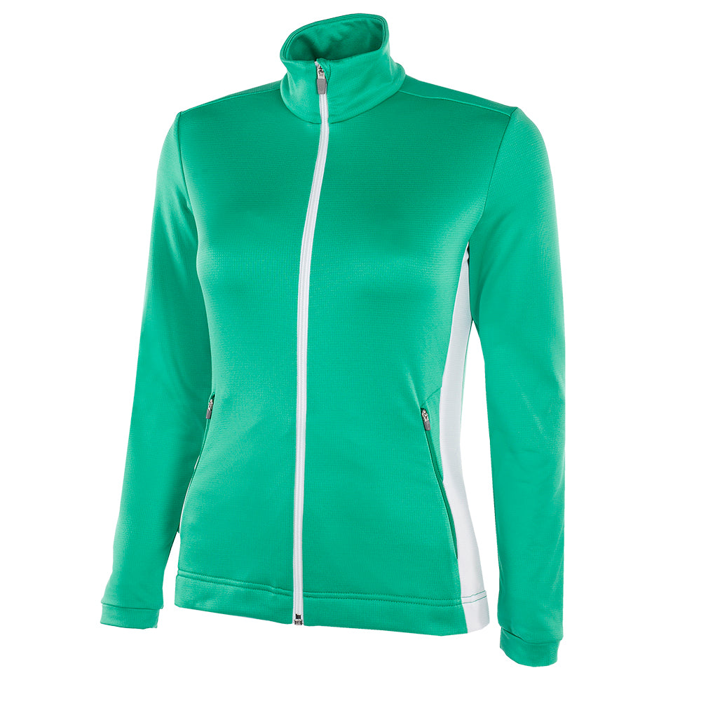 Galvin Green Ladies INSULA Jacket in Light Green & White - Last One XL Only Left
