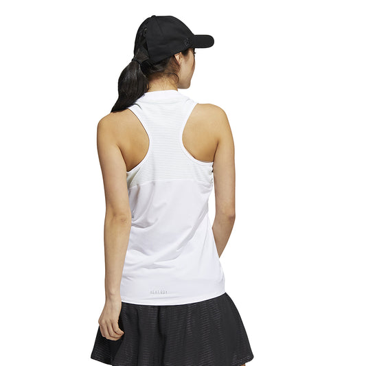 adidas Ladies Sleeveless Golf Polo in White - Last One XL Only Left