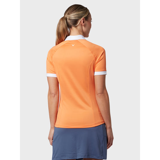 Callaway Ladies Short Sleeve Colour Block Golf Polo Shirt
