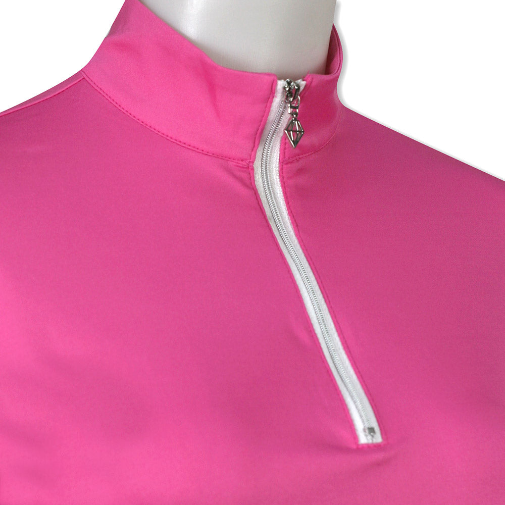 Pure Ladies Lightweight Mid-Layer Top in Azalea Pink