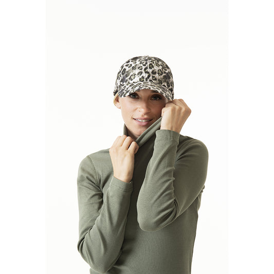 Daily Sports Ladies Moss Green Cotton Roll Neck