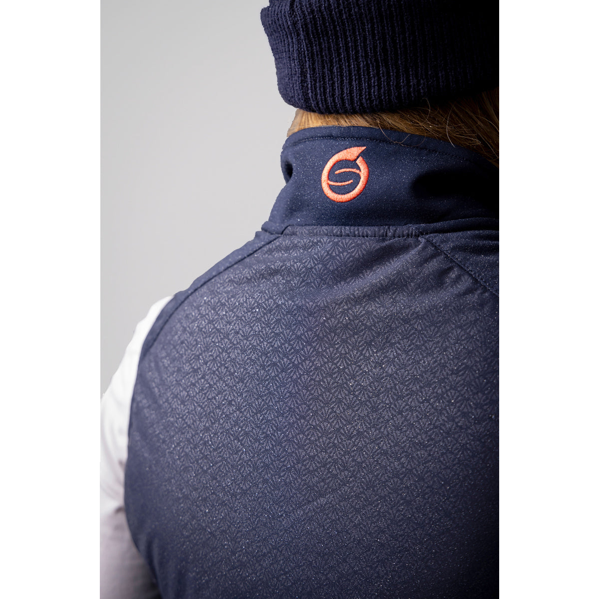 Sunderland Ladies Lightweight Padded Gilet in Navy Shell Print