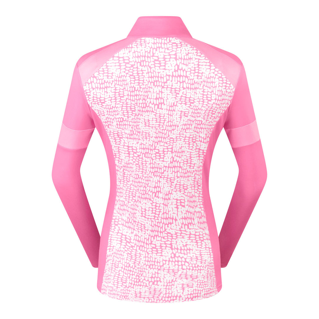 Pure Golf Full Zip Mid-layer in Candy Pebble Print
