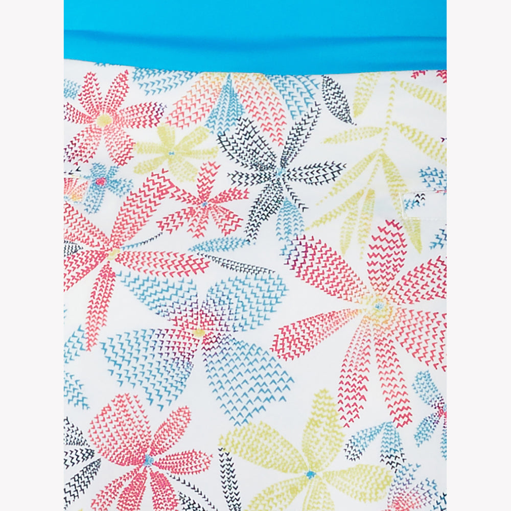 Callaway Ladies Floral Chevron Print Faux Wrap Golf Skort