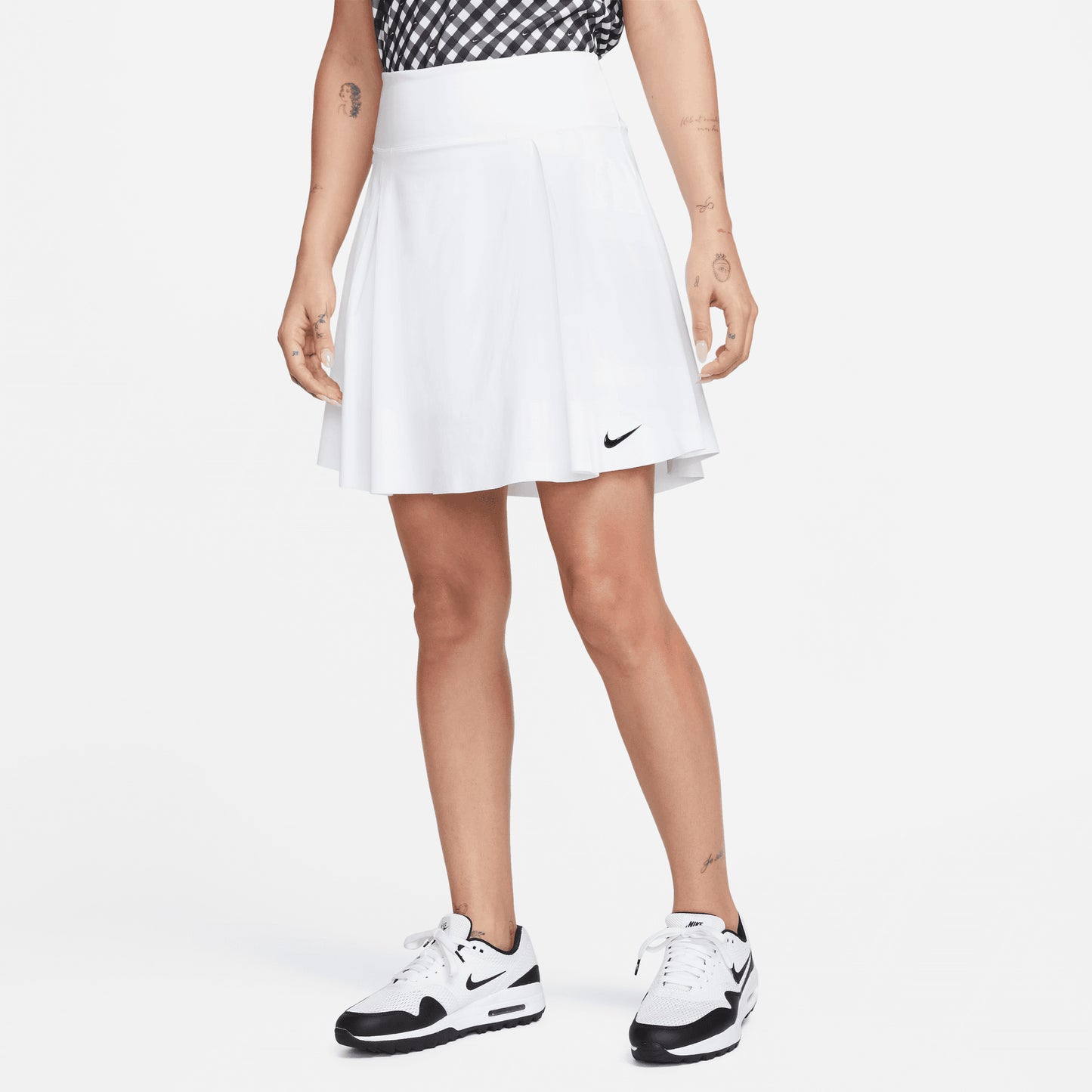 Nike Ladies White Dri-FIT Pleated Golf Skort - Last One XS Only Left