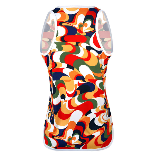 Original Penguin Ladies Bold Print Sleeveless Top in Bright White