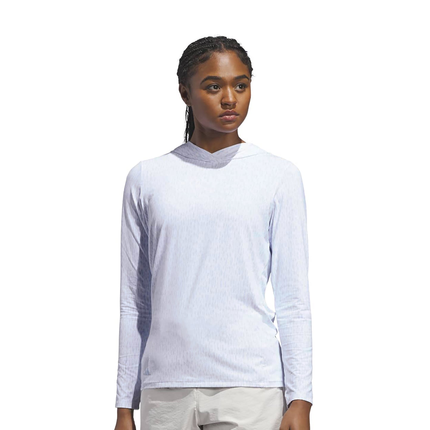 adidas Golf Ladies Lightweight Leopard Golf Hoodie For Range to Clubhouse Style