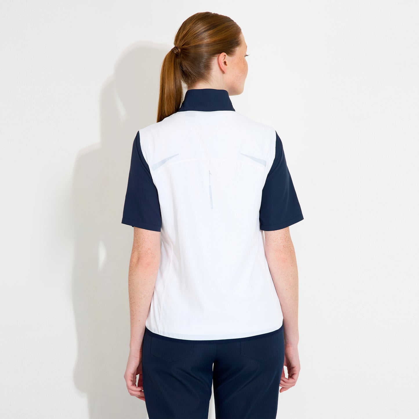 Abacus Ladies Half-Sleeve Stretch Wind Shirt - Ultra-Lightweight & Weather-Ready