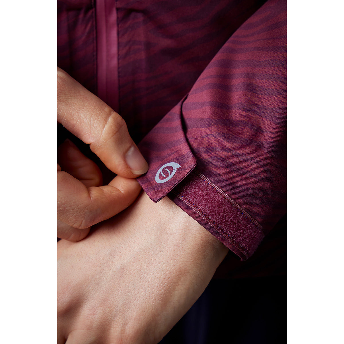 Sunderland Ladies WhisperDry Waterproof Jacket with Hood in Mulberry Zebra Print