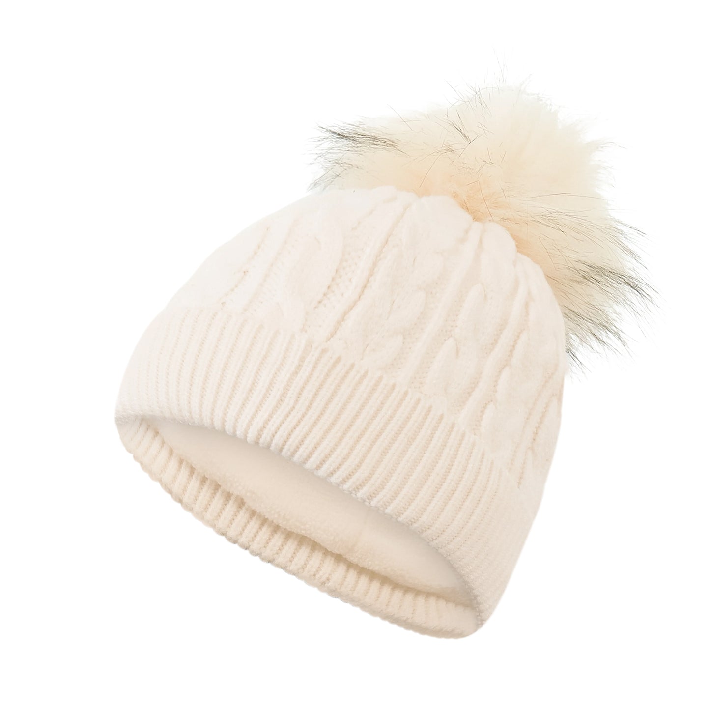 Surprizeshop Ladies Fleece Lined Waterproof Bobble Hat