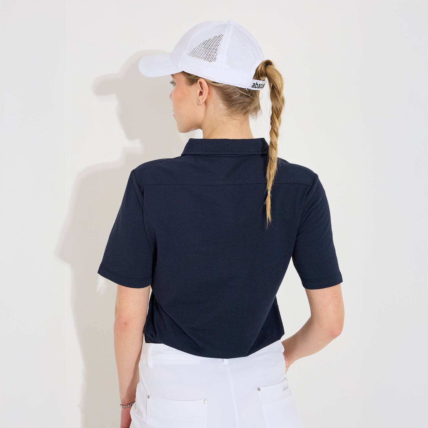 Abacus Ladies DryCool Short Sleeve Polo in Navy - Chic Comfort on the Course
