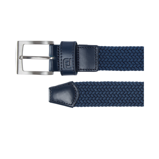 FootJoy Ladies Elasticated Braided Stretch Belt in Navy