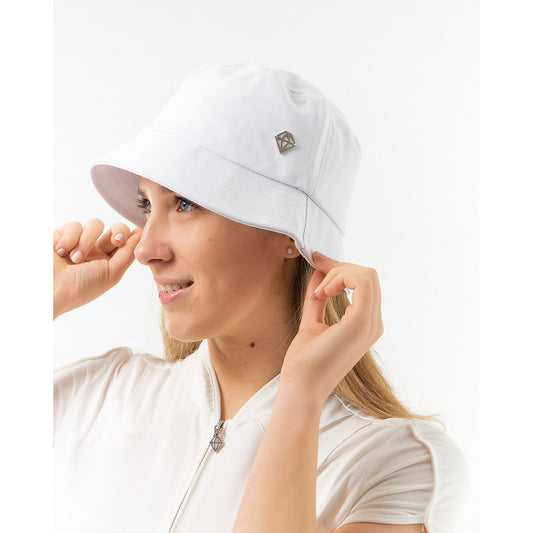 Pure Ladies Lined Bucket Hat in White