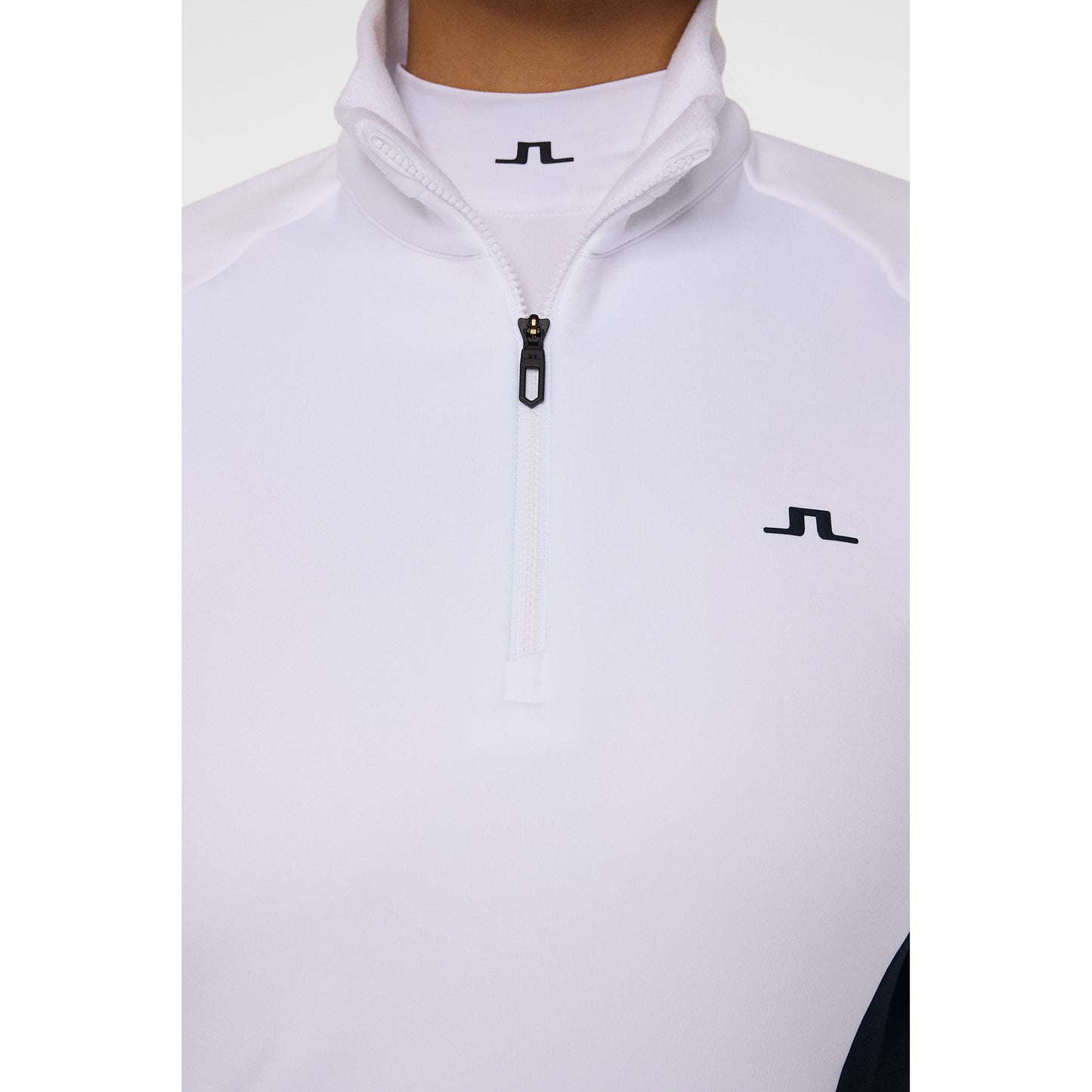J.Lindeberg Ladies Zip-Neck Mid-Layer with Fleece Trimmed Collar