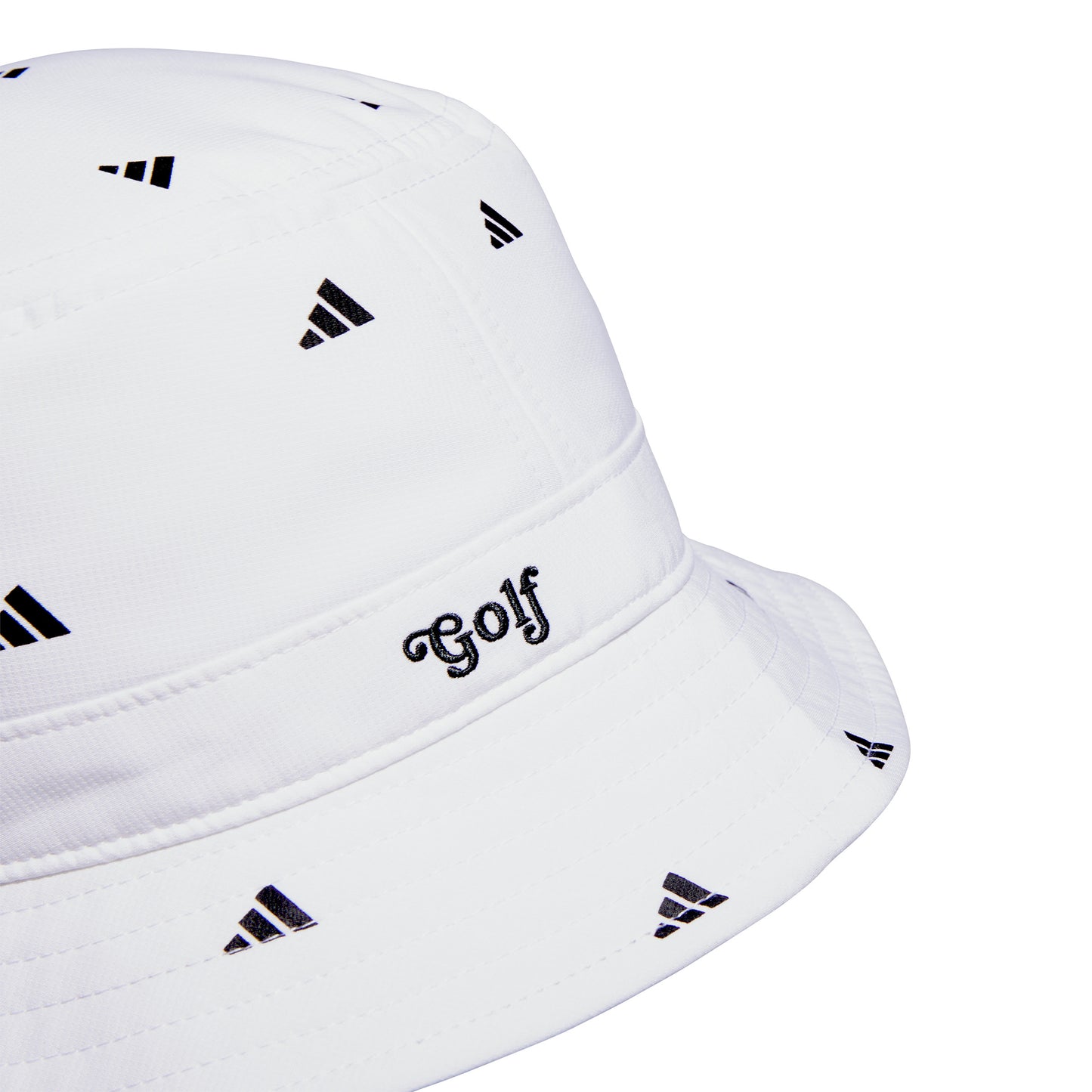 adidas Ladies Golf Logo Printed Bucket Hat in White