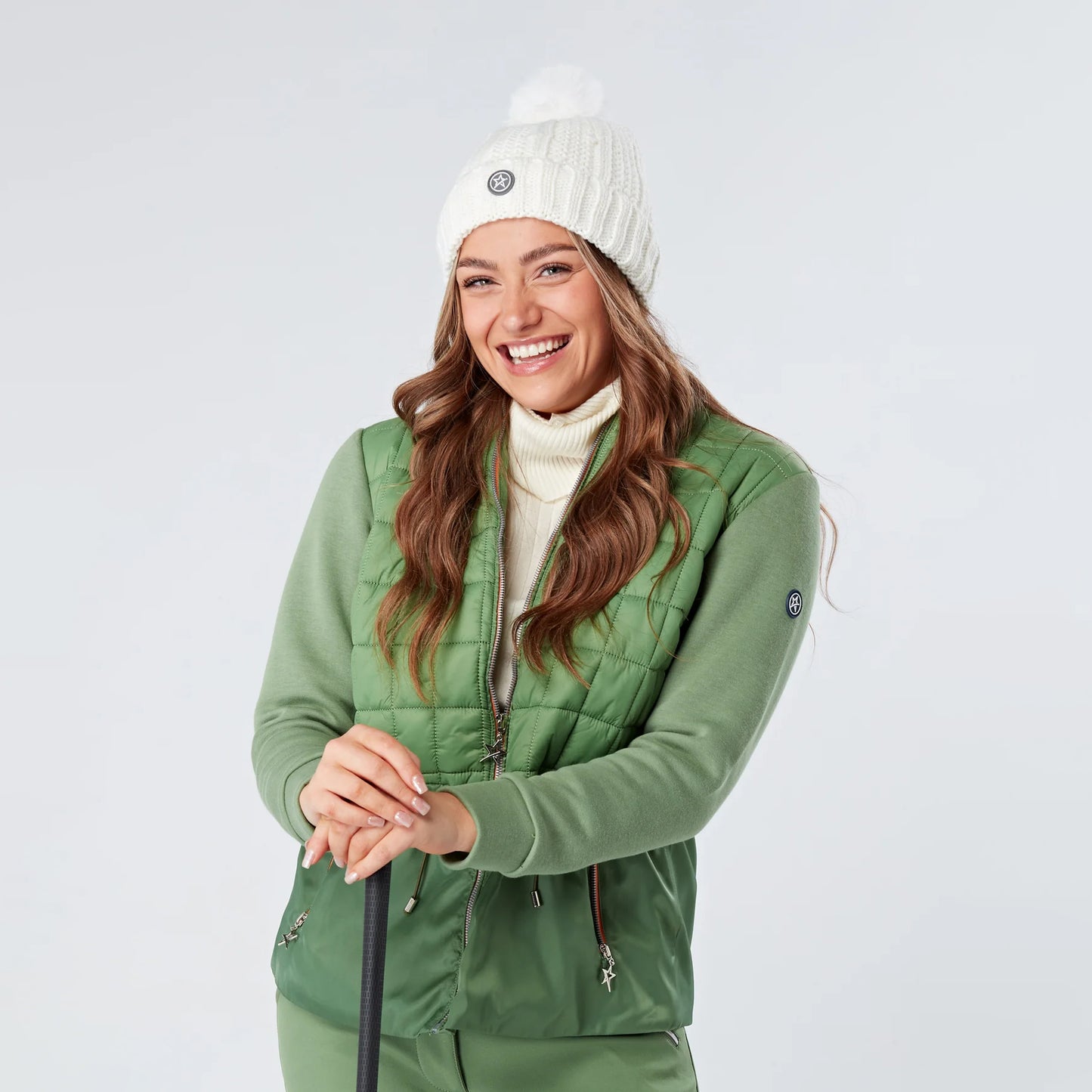 Swing Out Sister Ladies Padded Insulated Jacket in Sage