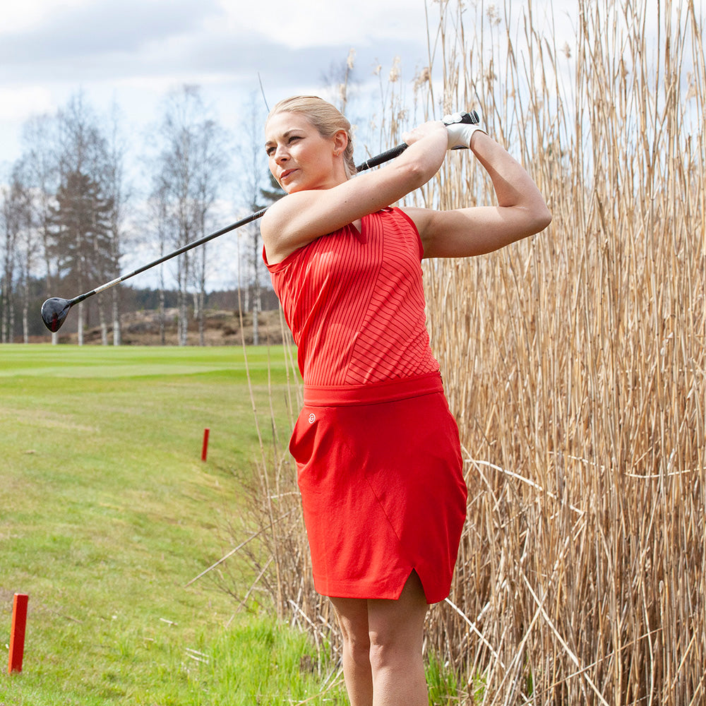 Galvin Green Ladies Red VENTIL8 PLUS Skort with Straight Fit - Last One XL Only Left