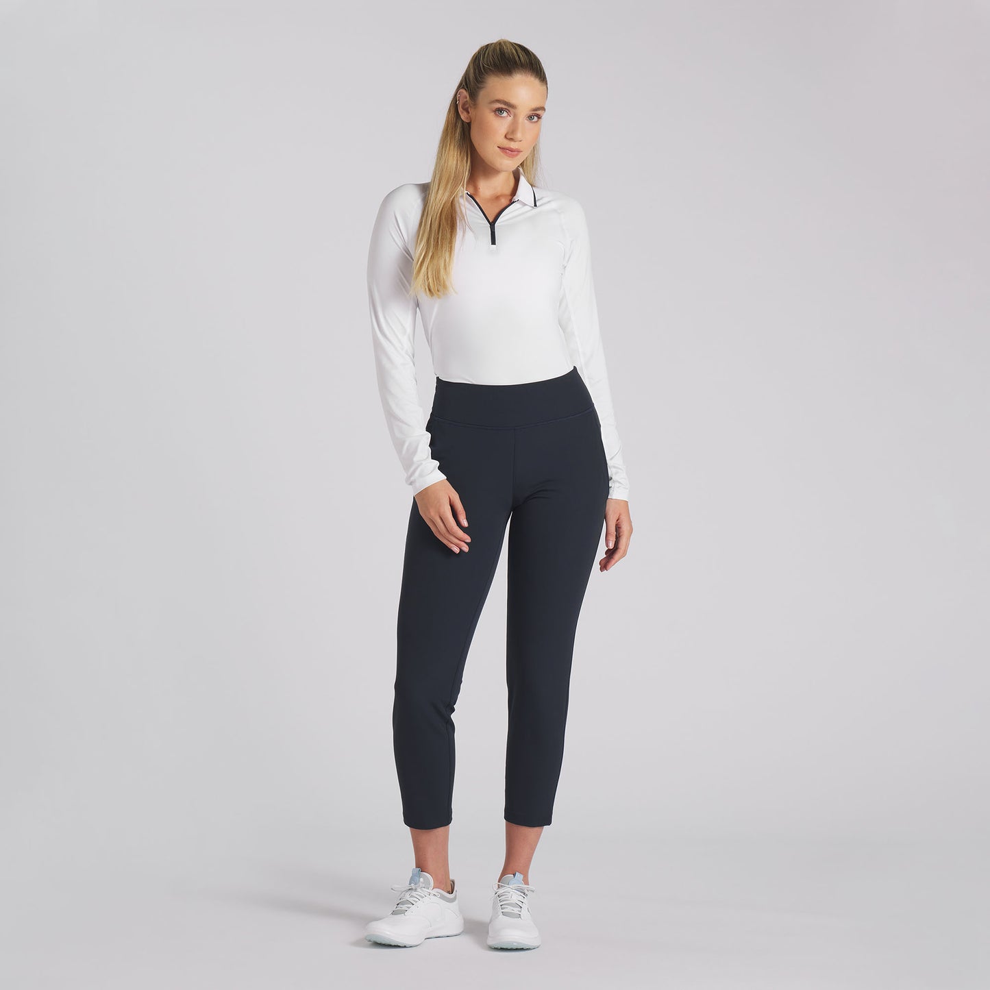 Puma Ladies High Rise 7/8 Trousers in Deep Navy