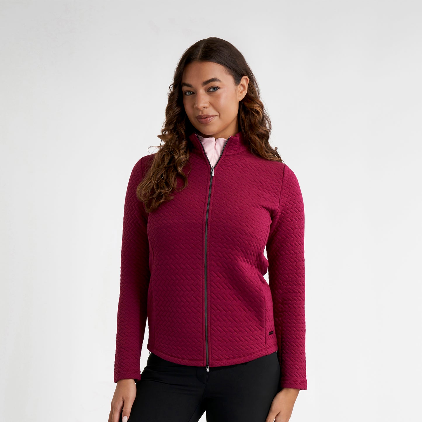 Green Lamb Ladies Full-Zip Textured Jacket