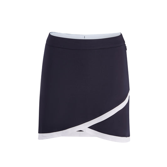 Swing Out Sister Ladies Milly Scalloped Skort in Navy Blazer