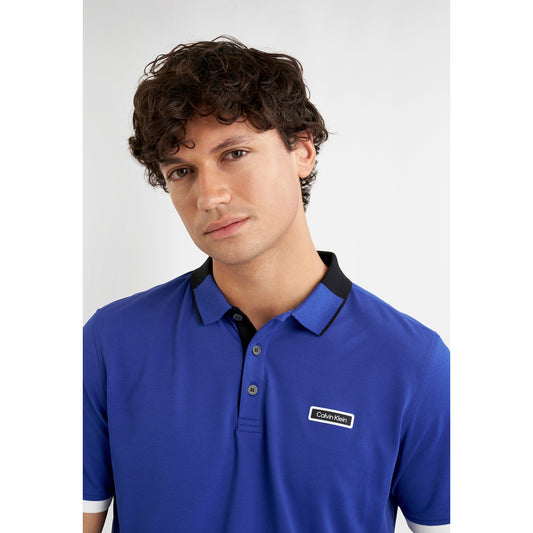 Calvin Klein Mens Polo with Colour Block Trim
