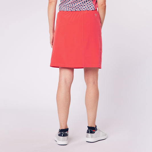 Swing Out Sister Ladies Lightweight Pull-On Skort with Silver Pocket Detail