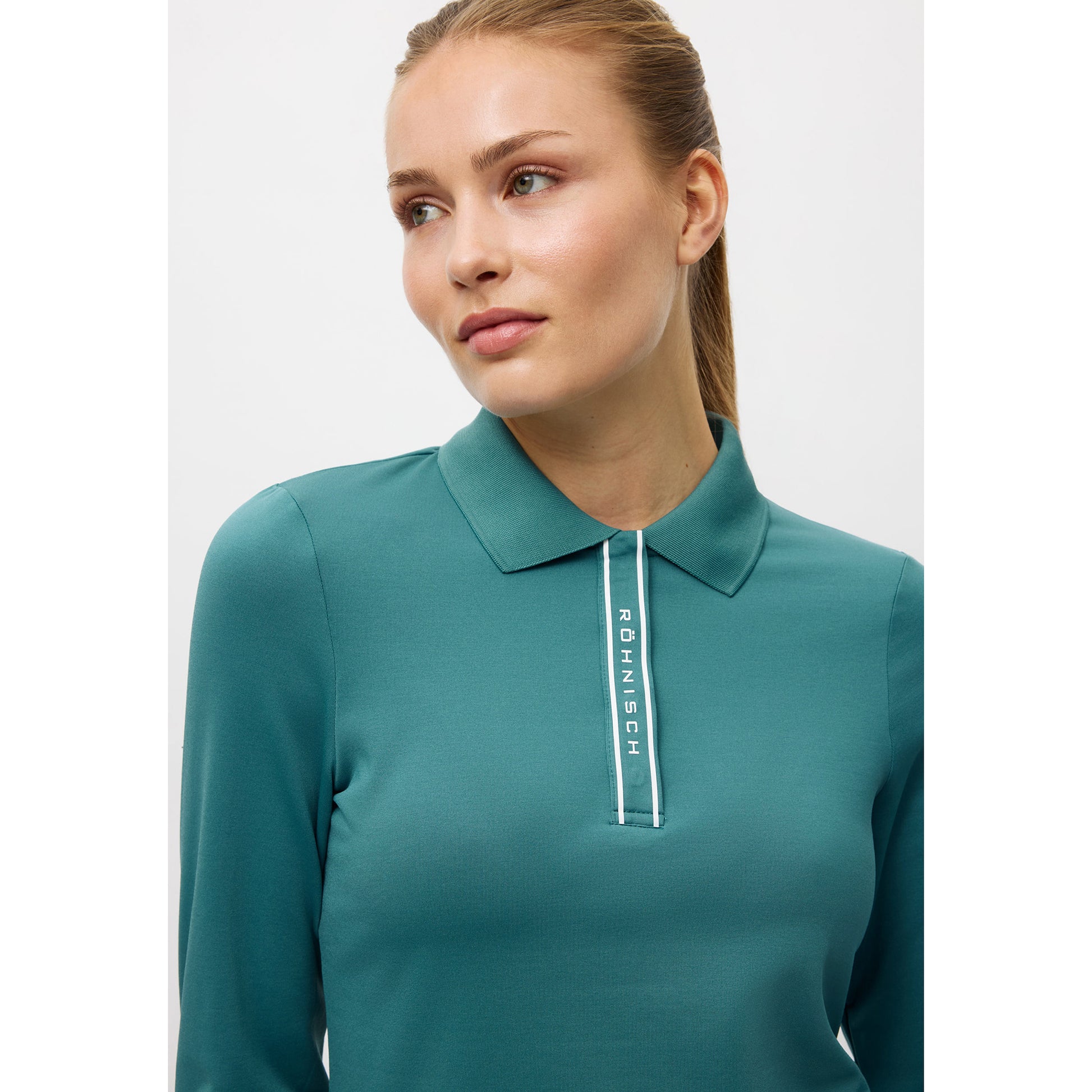 Rohnisch Ladies Brushed Back Polo - Refined Comfort for Crisp Fairway Days