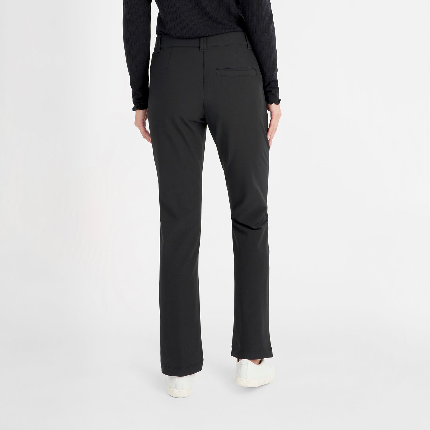 Green Lamb Luxe Thermal 4-Way Stretch Trouser in Black