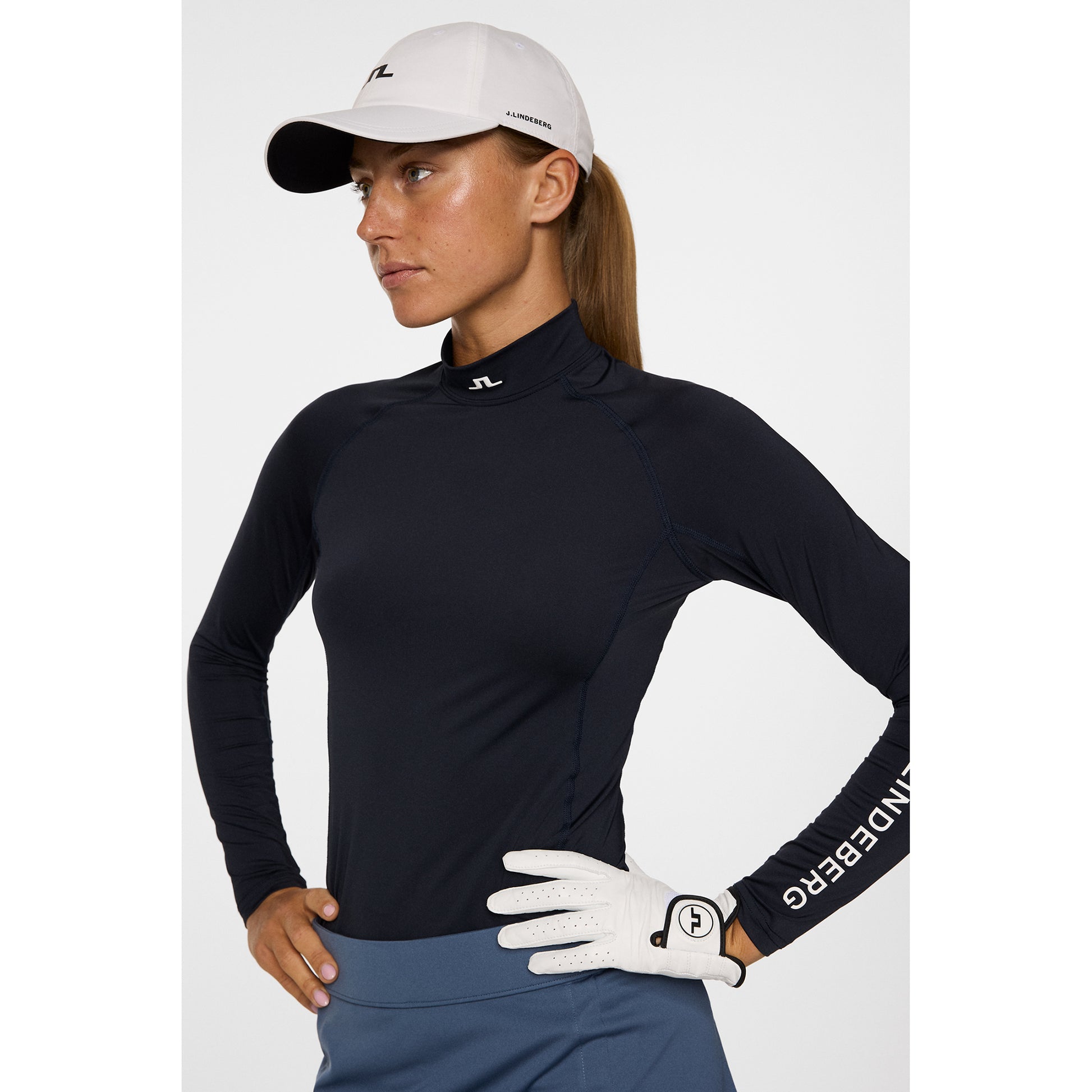 J.Lindeberg Ladies Compression Top in Navy