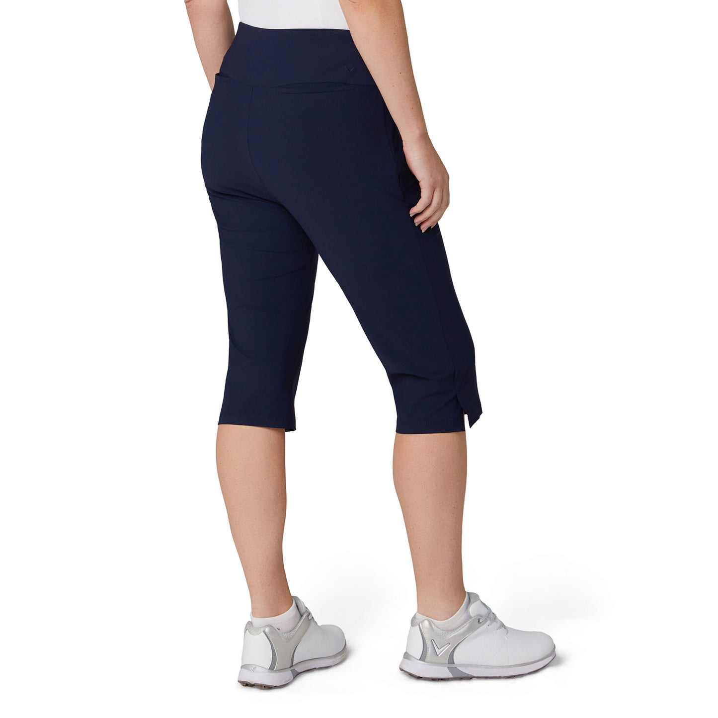 Callaway Ladies Longer Length Pull-On Shorts in Navy For a Chic, Classic Style