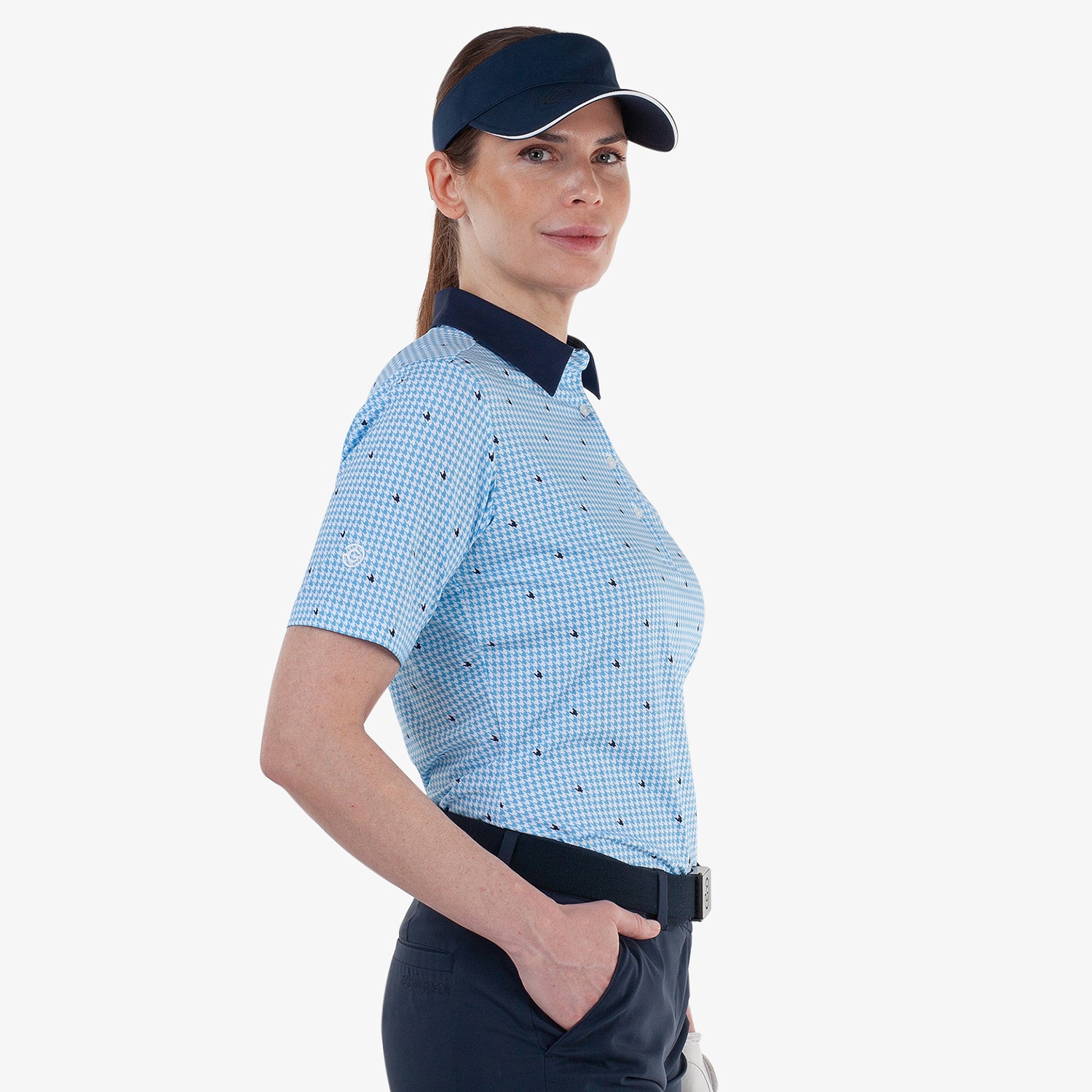 Galvin Green Women's Houndstooth Check Polo